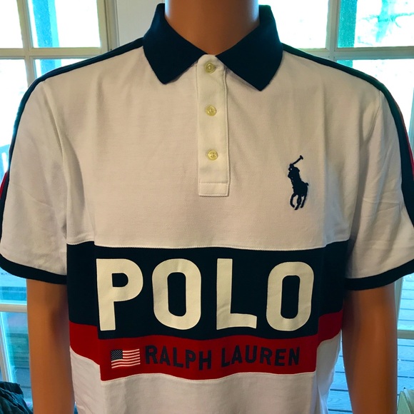 POLO RALPH LAUREN ColorBlock Large Logo Polo Shirt - Picture 5 of 6